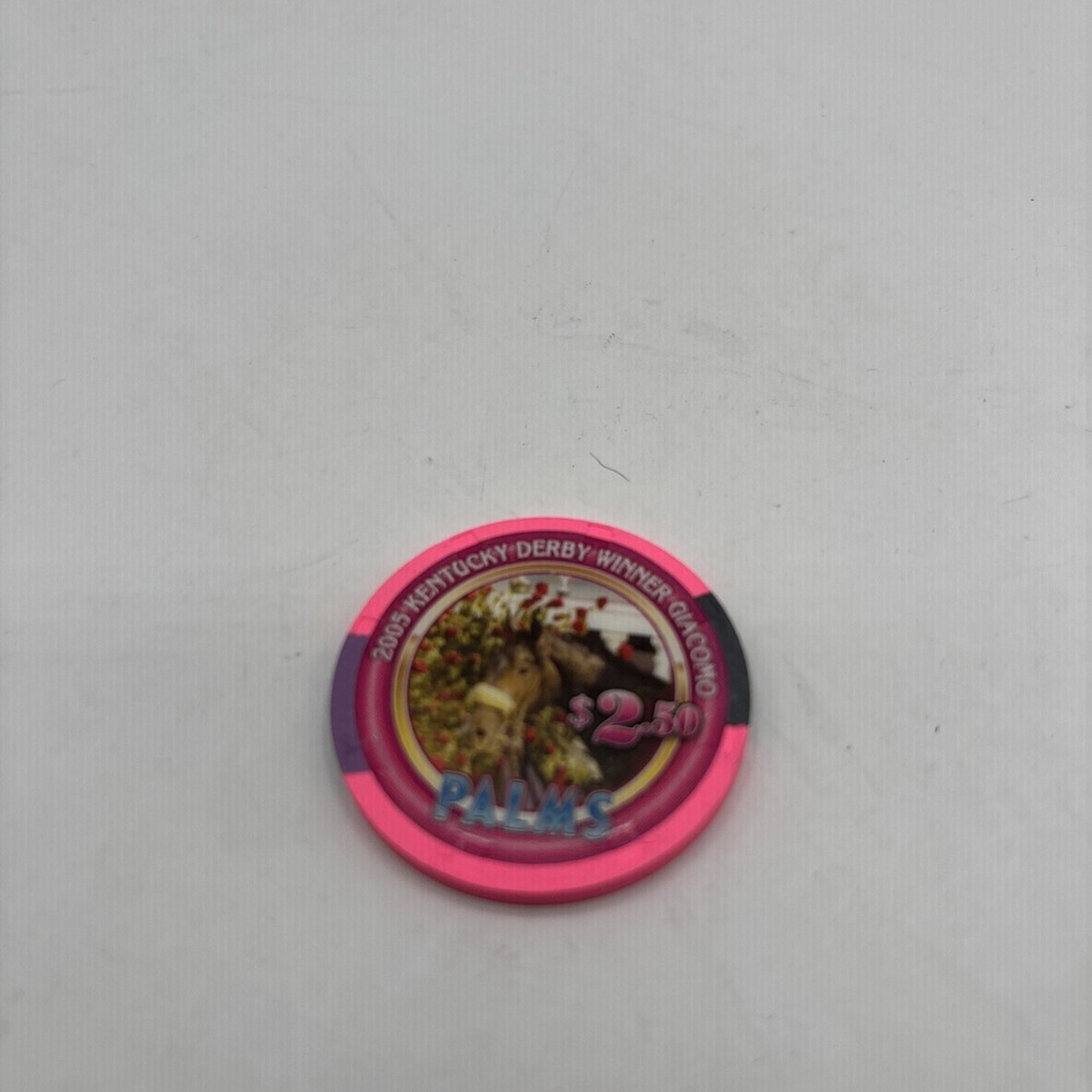 PALMS CASINO Kentucky Derby GIACOMO $2.50 CASINO CHIP LTD‎ 1500 LAS VEGAS NEVADA